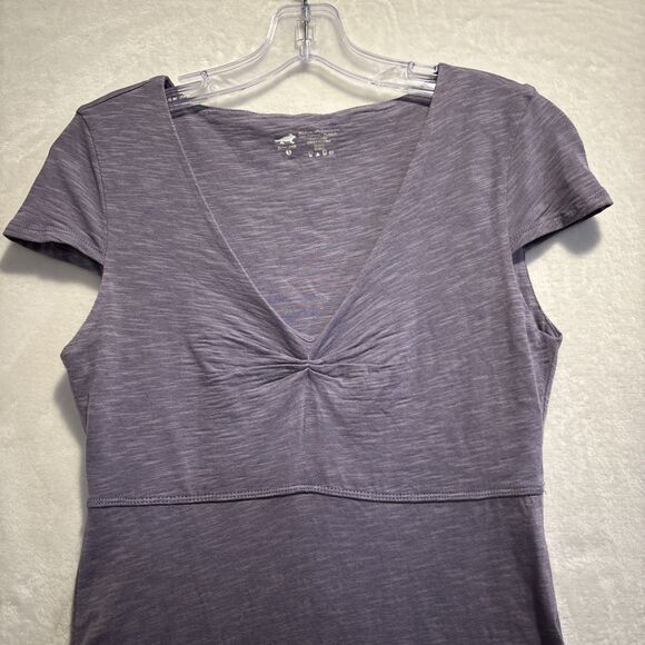 Horny Toad Rosemarie Dress Purple Heather Women's Small Stretch Knit Casual - Picture 2 of 8